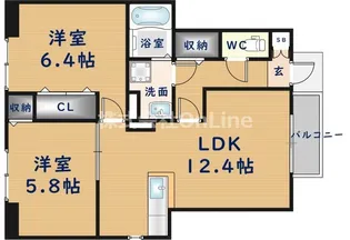 ユニメゾンH・M・2【1階】の間取り