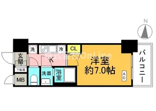 スワンズシティ大阪クレアスト【9階】の間取り