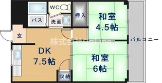TKスカイハイツ【2階】の間取り