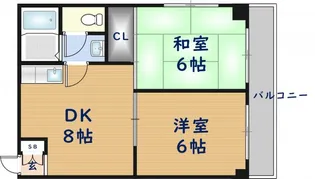コンフォート長田【6階】の間取り