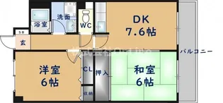 イーストヒル長田【1階】の間取り