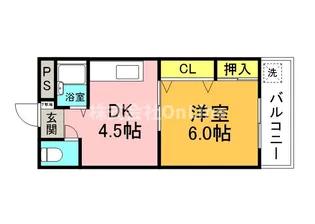シャンボール今里Ⅱ番館【5階】の間取り