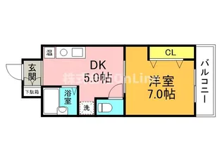 YKマンション【7階】の間取り