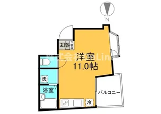 リトルハウス中央【2階】の間取り