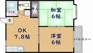 メゾン・ド・クレールⅡ【2階】の間取り