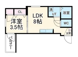 LA TIEDEUR【3階】の間取り