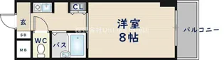 アベニューリップル長田Ⅱ【8階】の間取り