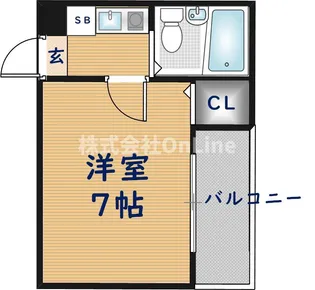 宝持ホワイトハイツ【2階】の間取り