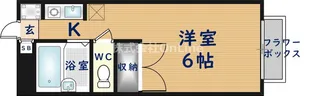 エステートピアナカタC棟【1階】の間取り
