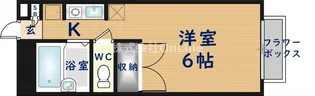 エステートピアナカタA棟【2階】の間取り