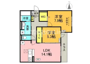 スペチアーレ巽中 C棟【1階】の間取り