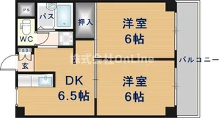 リベラルパレス平野【7階】の間取り