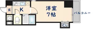 CITY SPIRE布施【4階】の間取り