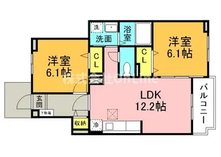 フォンド・ヴィラ【1階】の間取り