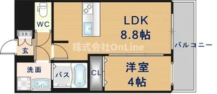 プレサンス長田レジェール【13階】の間取り