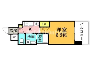 レオンヴァリエ長堀通【3階】の間取り
