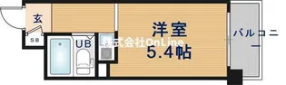 パークサイド上本町駅前【6階】の間取り