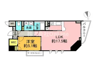 セレッソコート上本町EAST【4階】の間取り