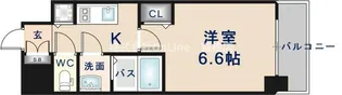 アドバンス大阪バレンシア【10階】の間取り