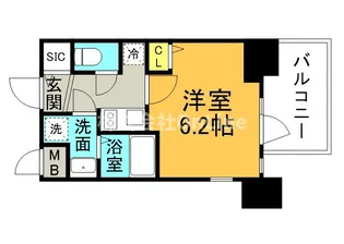 プレサンス玉造駅前ルージュ【12階】の間取り