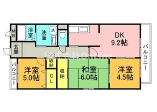 エスポワール Ⅱ (刑部)【4階】の間取り