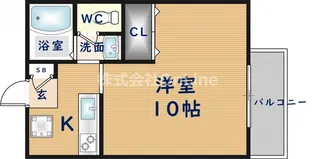 メゾンドゥエスポワール【1階】の間取り