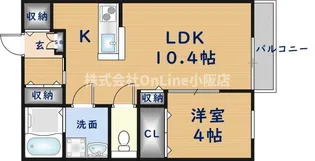 ぺイサージュN A棟【2階】の間取り