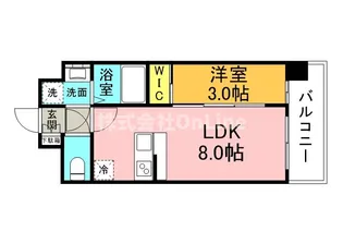 エスリードレジデンス玉造ザ・イースト【2階】の間取り