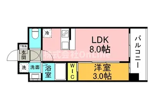 エスリードレジデンス玉造ザ・イースト【8階】の間取り