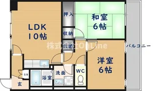 メゾン信貴【1階】の間取り