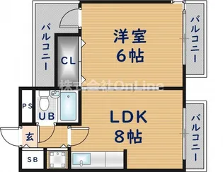 ハイツはまゆう【4階】の間取り