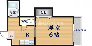 ル・メルシェ(旧第1ハレーハイツ)【2階】の間取り