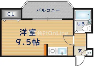 ウエストテール21【4階】の間取り