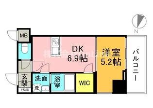 ヴィーナス今里【6階】の間取り