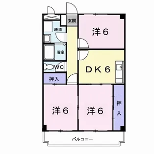 ルミナスマンション【2階】の間取り
