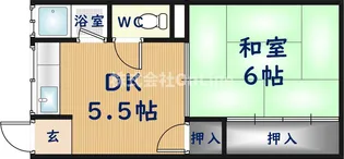 堤コーポ【2階】の間取り