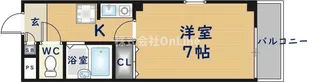 チェリーハイツ西山本【3階】の間取り