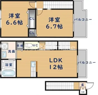 ストレリチアオーガスタの間取り
