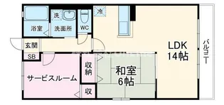 ハイムオリーブ【2階】の間取り