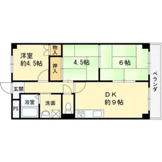 ウエストヒル【4階】の間取り