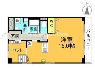 レジデンス新深江【4階】の間取り