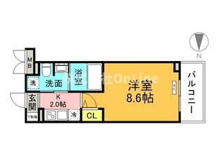 M’sマンション長栄寺【2階】の間取り