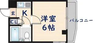 アールエス菱屋西【2階】の間取り