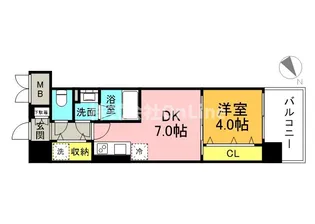 Gioia Luna【7階】の間取り