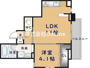 Perfect Life夕陽ケ丘【5階】の間取り