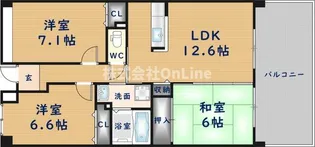 小枝ビルⅡ【3階】の間取り