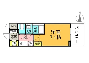 Cion Osaka East Gate【7階】の間取り