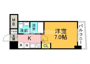 セレニテオズ北巽【11階】の間取り