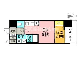 アドバンス大阪アネラ【11階】の間取り
