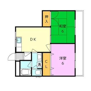 アクティ金田【4階】の間取り